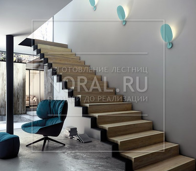 Прекрасная лестница в минималистическом стиле